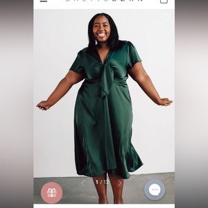 Baltic Born poppi satin midi dress